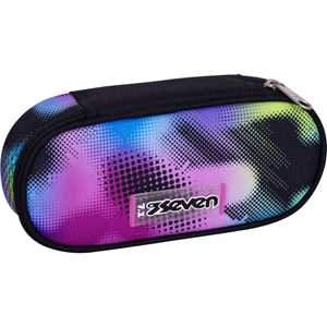 Cartoleria Astuccio ovale con zip Round Plus Seven Write Down, 23 x 10 x 5,5 cm Seven
