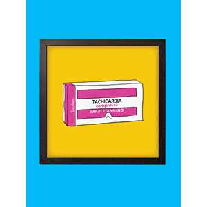 Idee regalo Stampa Tachicardia, 20 x 20 cm Timidessen