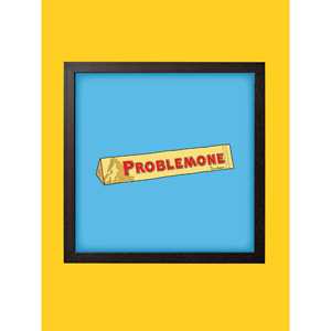 Idee regalo Stampa Problemone, 20 x 20 cm Timidessen
