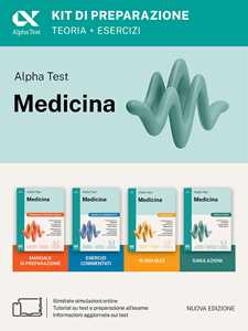 Libro Alpha Test Medicina. Kit di preparazione. Per l’ammissione ai corsi di laurea in Medicina, Odontoiatria e Veterinaria delle università statali. Nuova edizione con i quesiti della banca dati ufficiale 2024. Ediz. MyDesk. Con Contenuto digitale per download e accesso online 