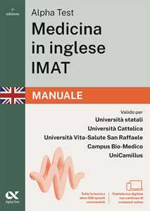 Libro Alpha Test. Medicina in inglese IMAT 2026-2027. Manuale. Per test di ammissione universitari. Con piattaforma digitale Stefano Bertocchi