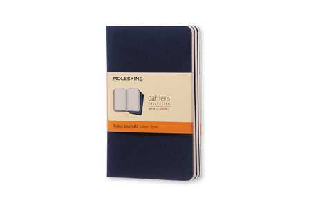 Cartoleria Quaderno Cahier Moleskine pocket a righe. Set da 3 Moleskine