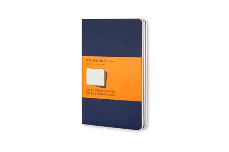 Cartoleria Quaderno Cahier Moleskine large a righe. Set da 3 Moleskine
