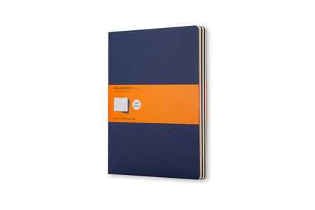 Cartoleria Quaderno Cahier Moleskine extra large a righe. Set da 3 Moleskine