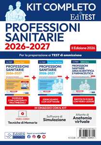 Libro EdiTest. Kit test professioni sanitarie completo. 2ª edizione 2026. Con software di simulazione 